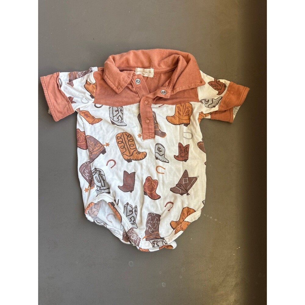 Tullabee Western Onesie 3-6 months